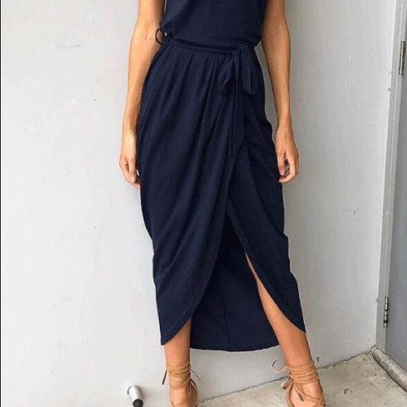 Navy maxi dress - Picture 2 of 2